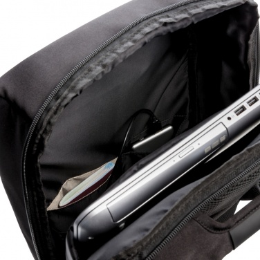 Logo trade promotional merchandise photo of: Swiss Peak 15" anti-theft RFID & USB backpack PVC free