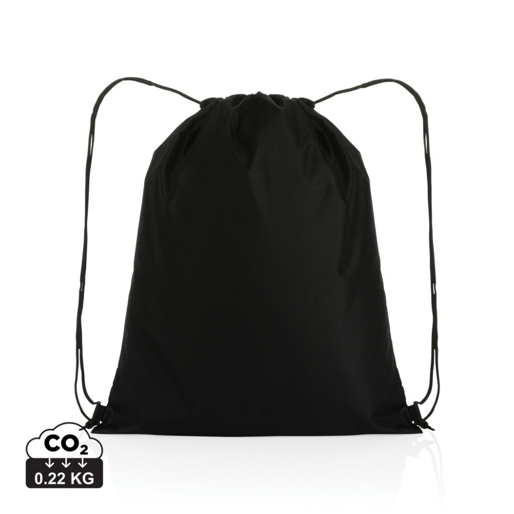 Logo trade advertising products image of: Impact AWARE™ RPET 190T drawstring bag
