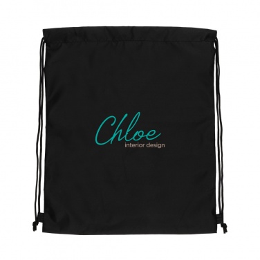 Logo trade business gift photo of: Impact AWARE™ RPET 190T drawstring bag