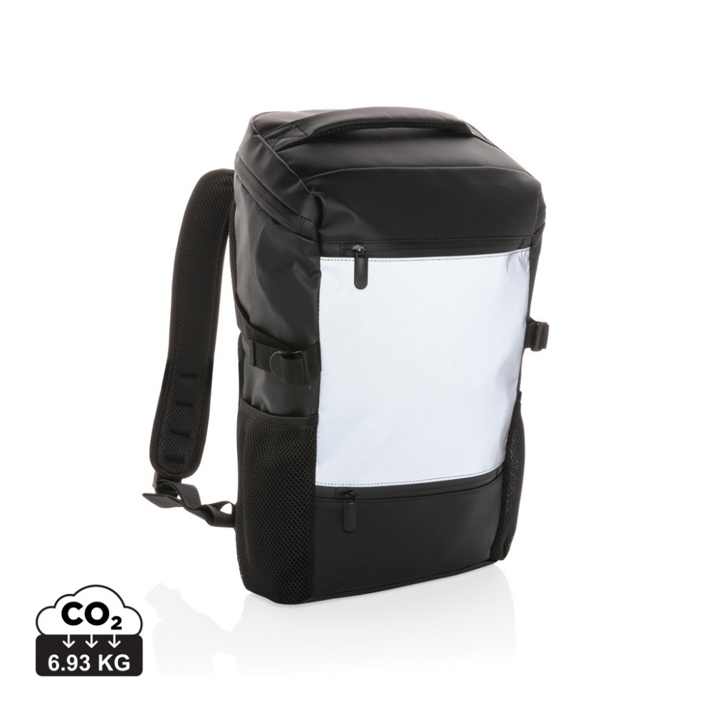 Logotrade promotional product image of: PU high visibility easy access 15.6" laptop backpack