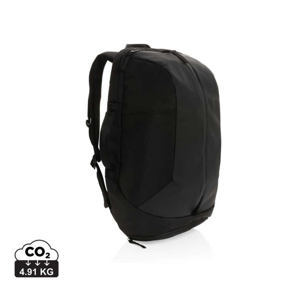 Logo trade promotional product photo of: Swiss Peak AWARE™ RPET 15.6 inch work/gym backpack