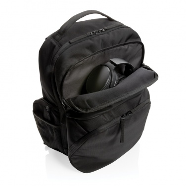 Logo trade promotional products image of: Swiss Peak AWARE™ RPET 15.6 inch commuter backpack