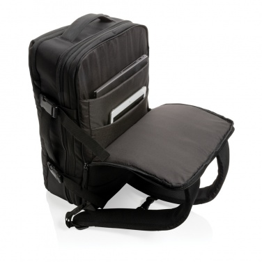Logotrade promotional item image of: Swiss Peak AWARE™ RPET 15.6' expandable weekend backpack