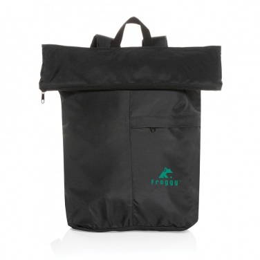 Logo trade promotional merchandise photo of: Dillon AWARE™ RPET lightweight foldable backpack