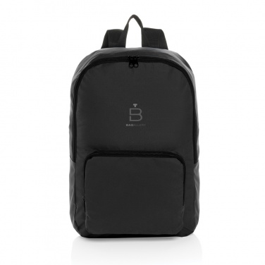 Logo trade promotional products image of: Dillon AWARE™ RPET foldable classic backpack