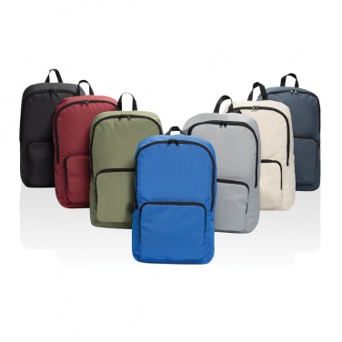 Logotrade corporate gift image of: Dillon AWARE™ RPET foldable classic backpack