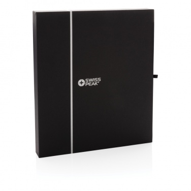 Logotrade promotional giveaway image of: Swiss Peak deluxe A5 notebook and pen set