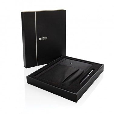 Logotrade advertising product image of: Refillable notebook and pen set