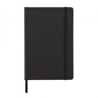Logo trade promotional giveaways image of: Deluxe hardcover PU A5 notebook