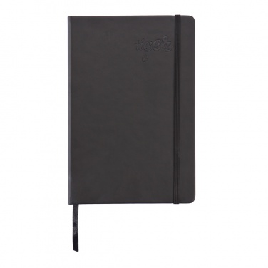 Logo trade advertising product photo of: Deluxe hardcover PU A5 notebook