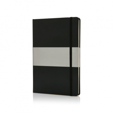 Logo trade promotional products image of: Deluxe hardcover A5 notebook