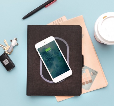 Logotrade promotional giveaway image of: Air 5W wireless charging notebook cover A5