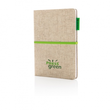 Logotrade promotional merchandise photo of: A5 jute notebook