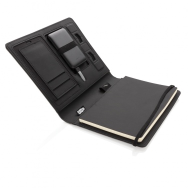 Logotrade promotional product image of: Air 5W wireless charging notebook with 5000mAh powerbank