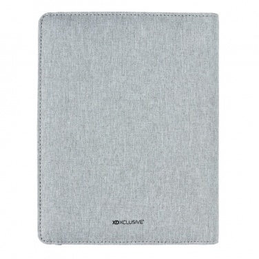 Logo trade promotional merchandise photo of: Air 5W wireless charging notebook with 5000mAh powerbank