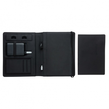Logotrade advertising products photo of: Air 5W wireless charging notebook with 5000mAh powerbank