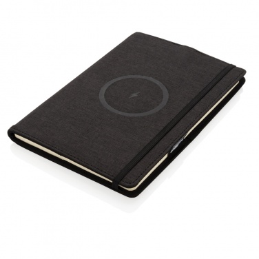Logotrade promotional item image of: Air 5W wireless charging refillable journal cover A5