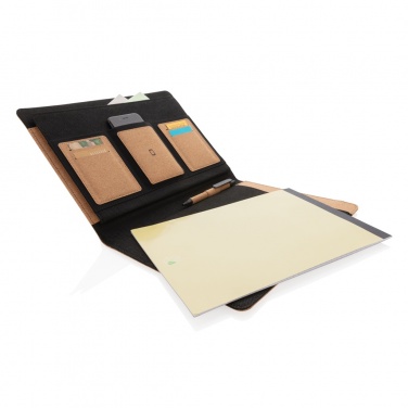 Logotrade promotional gift picture of: Deluxe cork portfolio A4 with pen