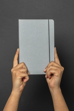 Logo trade advertising product photo of: Recycled leather hardcover notebook A5