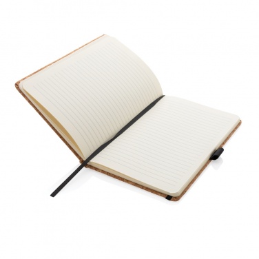 Logo trade promotional giveaways picture of: Cork hardcover notebook A5