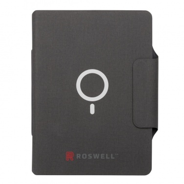 Logo trade promotional gifts picture of: Artic Magnetic 10W wireless charging A4 portfolio