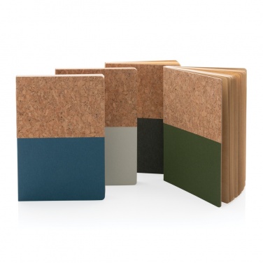 Logo trade promotional gift photo of: A5 cork & kraft notebook