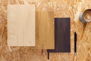 Logotrade promotional giveaway picture of: Kavana wood print A5 notebook