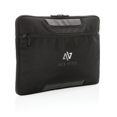 Logotrade corporate gift image of: Swiss Peak AWARE™ RPET Voyager 15.6" laptop sleeve