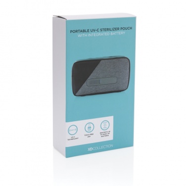 Logo trade corporate gifts picture of: Portable UV-C steriliser pouch with integrated battery