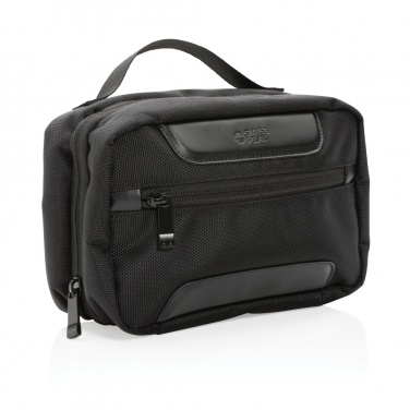 Logo trade promotional giveaways image of: Swiss Peak AWARE™ RPET Voyager toiletry bag