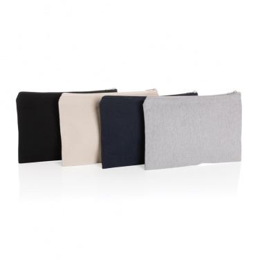 Logo trade corporate gift photo of: Impact Aware™ 285 gsm rcanvas pencil case undyed