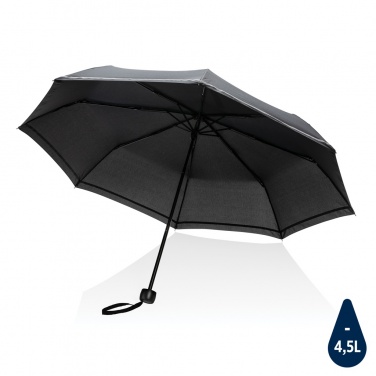 Logo trade business gift photo of: 20.5"Impact AWARE™ RPET 190T pongee mini reflective umbrella