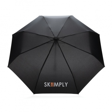 Logotrade promotional products photo of: 20.5" Impact AWARE™ RPET 190T Pongee bamboo mini umbrella