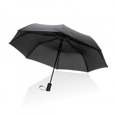 Logo trade advertising products picture of: 21" Impact AWARE™ RPET 190T mini auto open umbrella