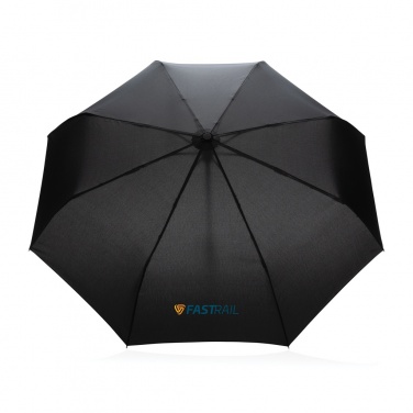 Logotrade advertising products photo of: 21" Impact AWARE™ RPET 190T bamboo auto open/close umbrella