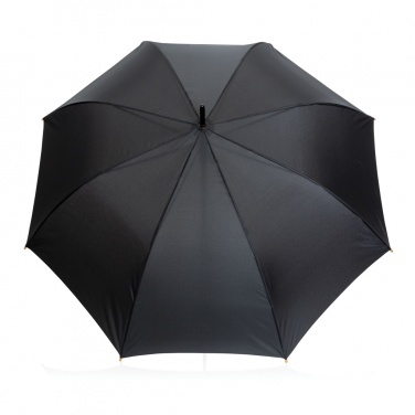 Logotrade business gifts photo of: 27" Impact AWARE™ RPET 190T auto open bamboo umbrella