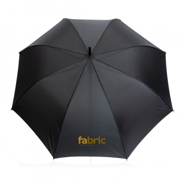Logotrade promotional item picture of: 27" Impact AWARE™ RPET 190T auto open bamboo umbrella