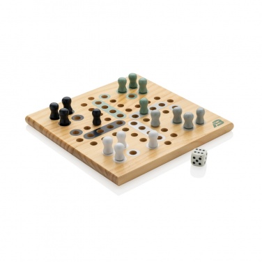 Logo trade promotional merchandise picture of: Claire wooden Ludo game