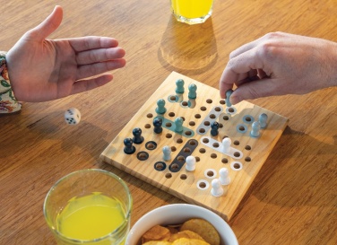 Logo trade business gift photo of: Claire wooden Ludo game