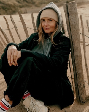 Logo trade corporate gift photo of: Iqoniq Torres recycled cotton hoodie undyed