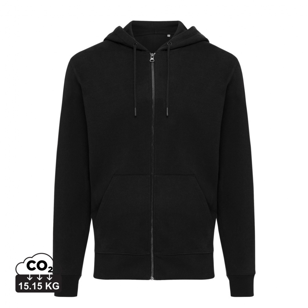 Logotrade promotional product picture of: Iqoniq Abisko recycled cotton zip through hoodie
