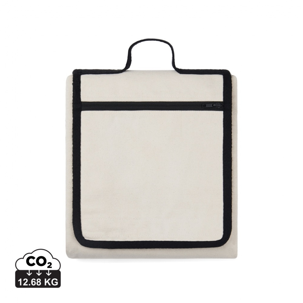 Logo trade promotional item photo of: VINGA Volonne AWARE™ recycled canvas picnic blanket