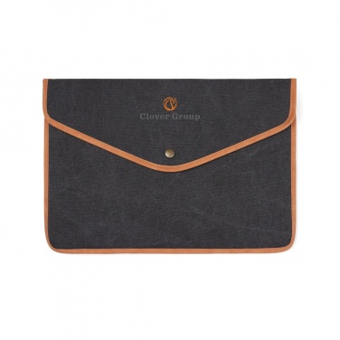 Logo trade advertising products picture of: VINGA Bosler GRS recycled canvas 14" laptop sleeve