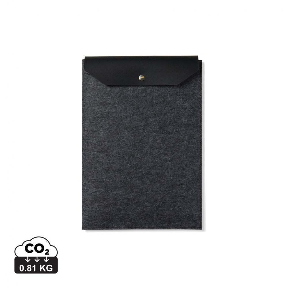Logo trade advertising products image of: VINGA Albon GRS recycled felt 15" laptop sleeve