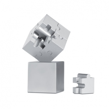 Logo trade promotional giveaways image of: Metal 3D puzzle