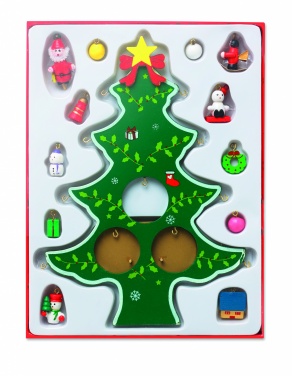 Logotrade business gifts photo of: Wooden xmas tree decoration