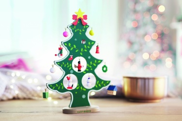 Logotrade promotional item picture of: Wooden xmas tree decoration