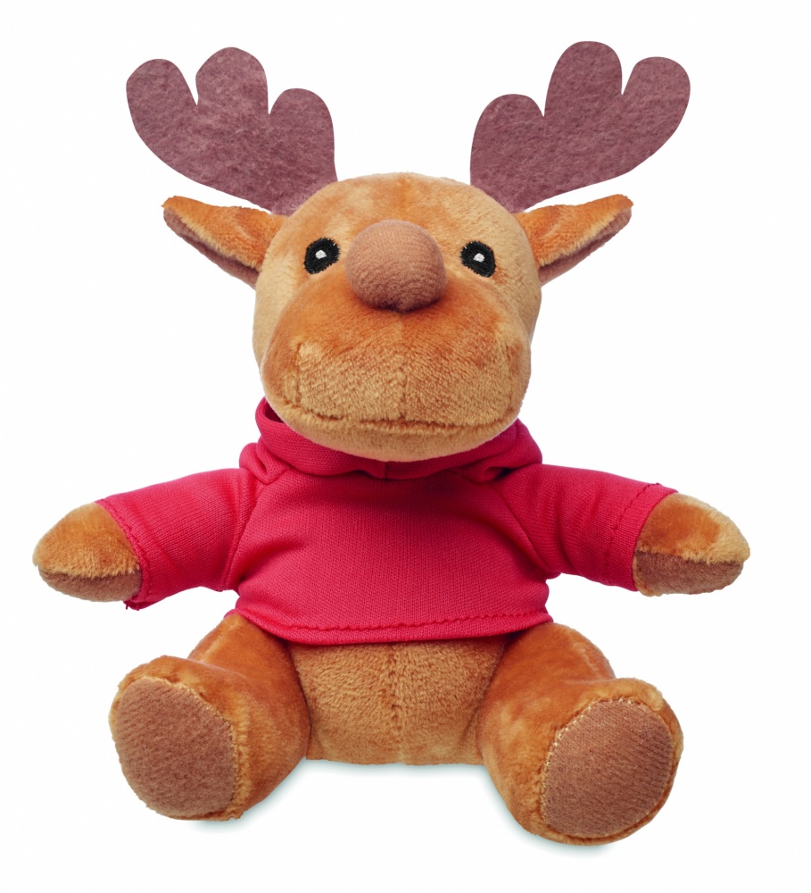 Logo trade advertising products picture of: Plush reindeer with hoodie