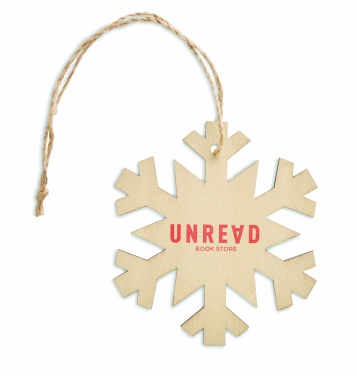 Logotrade promotional merchandise picture of: Snowflake Tree hanger