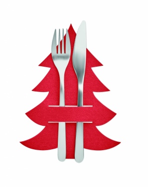 Logotrade promotional item picture of: RPET felt cutlery holder set